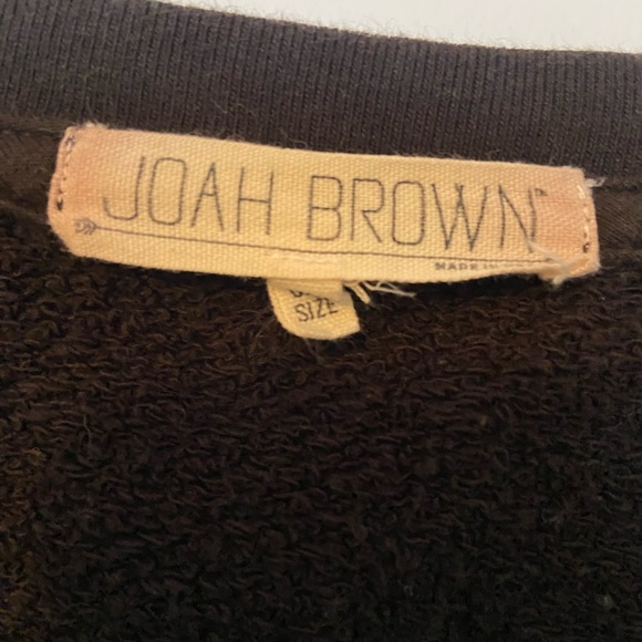 Joah Brown Black Short Sleeve Sweatshirt - Picture 3 of 4